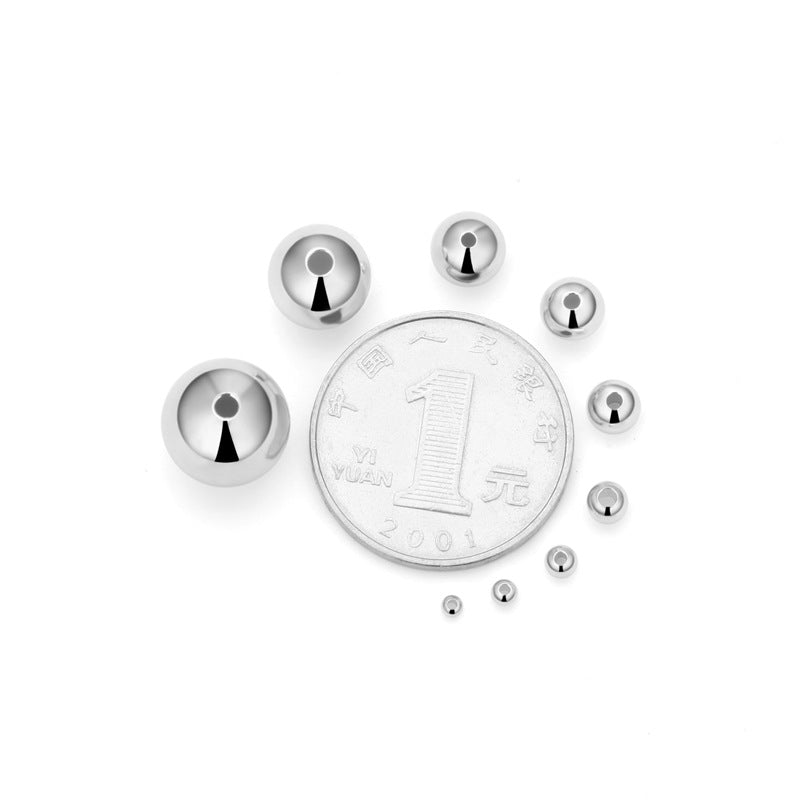 Al por mayor 20pcs S925 Sterling Silver Bead Posicer Spacer Beads